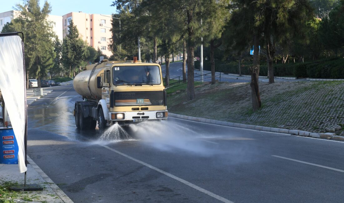 "Daha temiz bir Çiğli" için ekipler sahaya indi! Cadde sokak