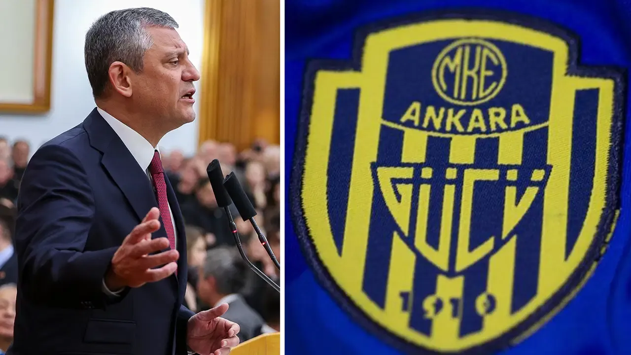 CHP Genel Başkanı Özgür Özel, grup kürsüsünden Ankaragücü tribün liderlerini