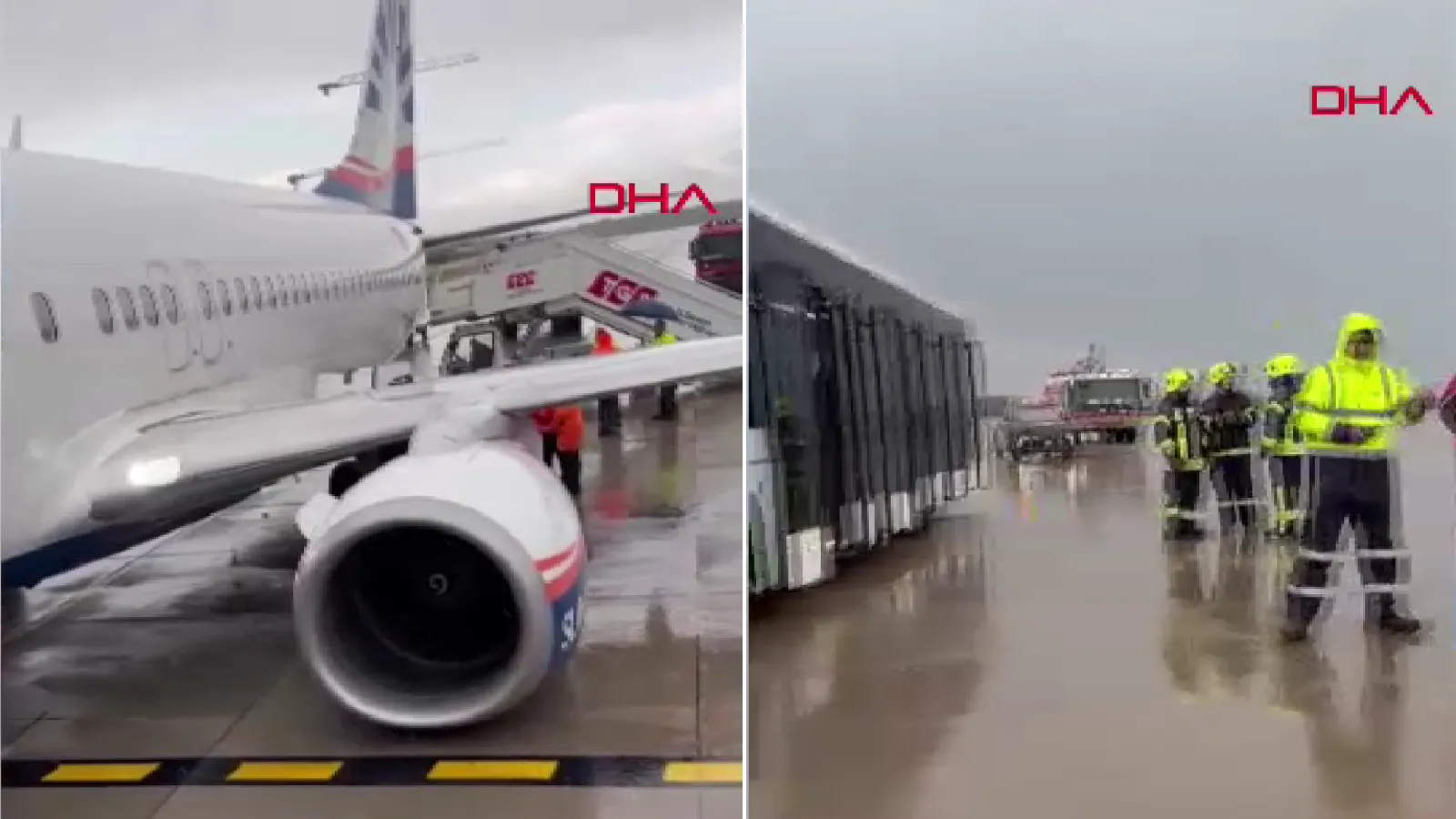 Antalya Havalimanı'nda korkutan kaza: SunExpress uçağının iniş takımı kırıldı!