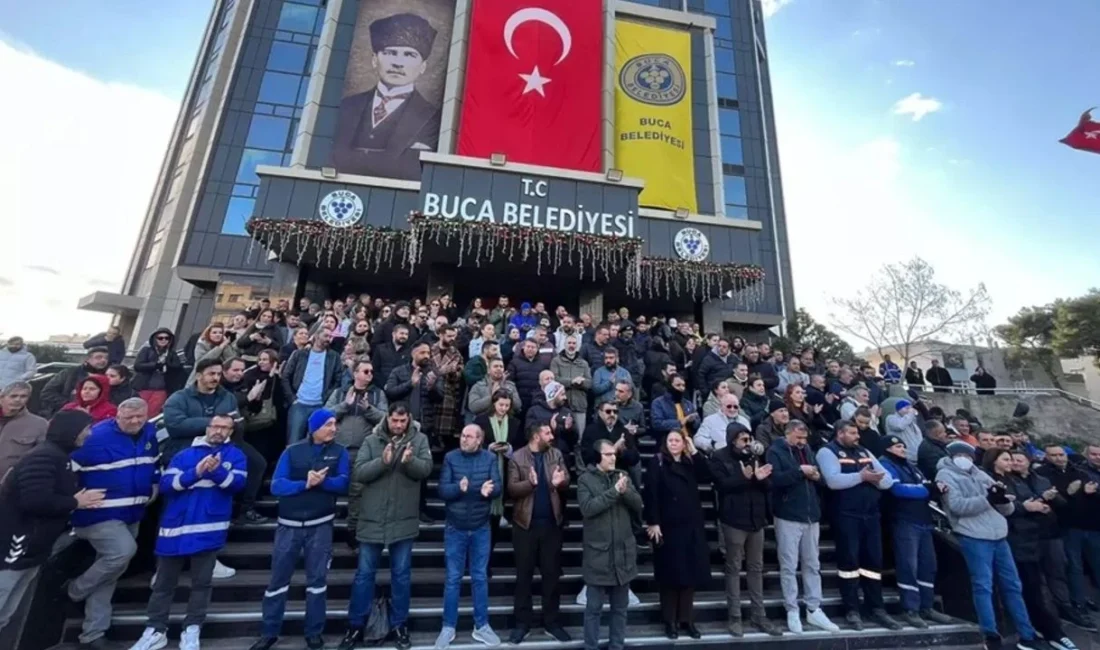 Buca Belediyesi’nde bir süredir devam eden maaş ve yan hak