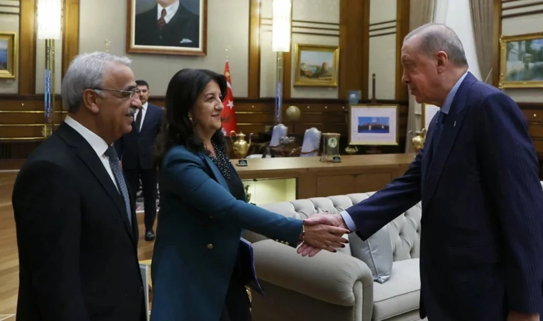 DEM Parti İmralı Heyeti üyeleri Pervin Buldan ve Mithat Sancar,