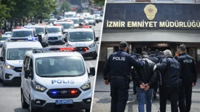 İzmir polisi, il genelinde aranan şahısların yakalanmasına yönelik başlattığı eş