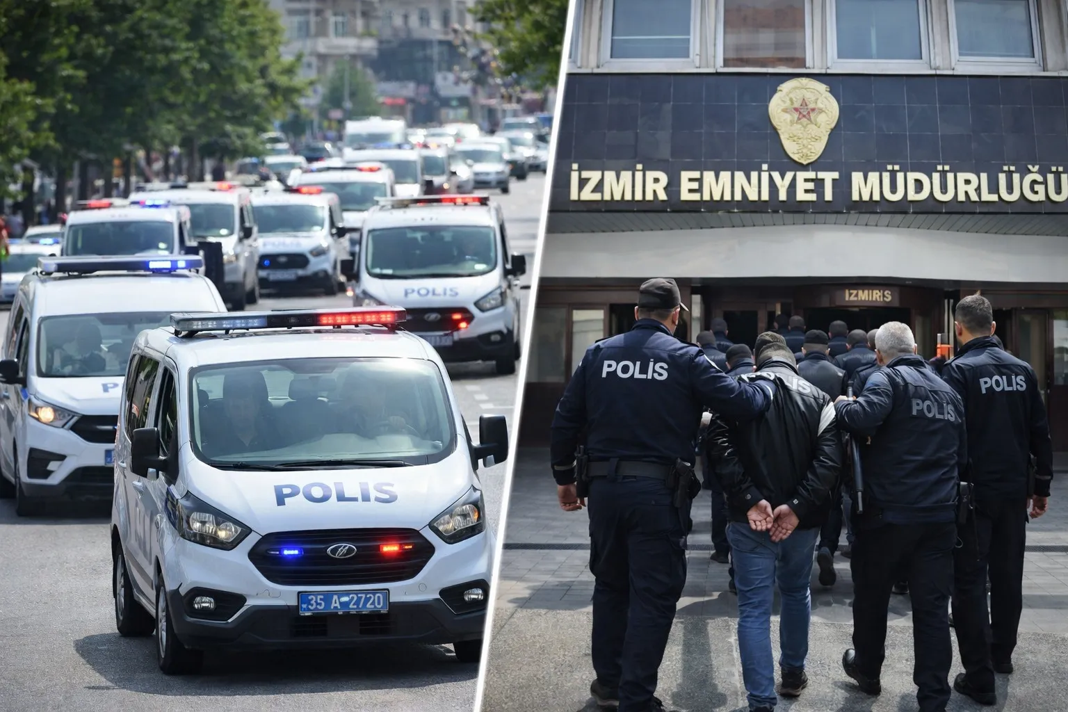 İzmir'de şafak operasyonu: 87 adrese baskın, 151 firari yakalandı!