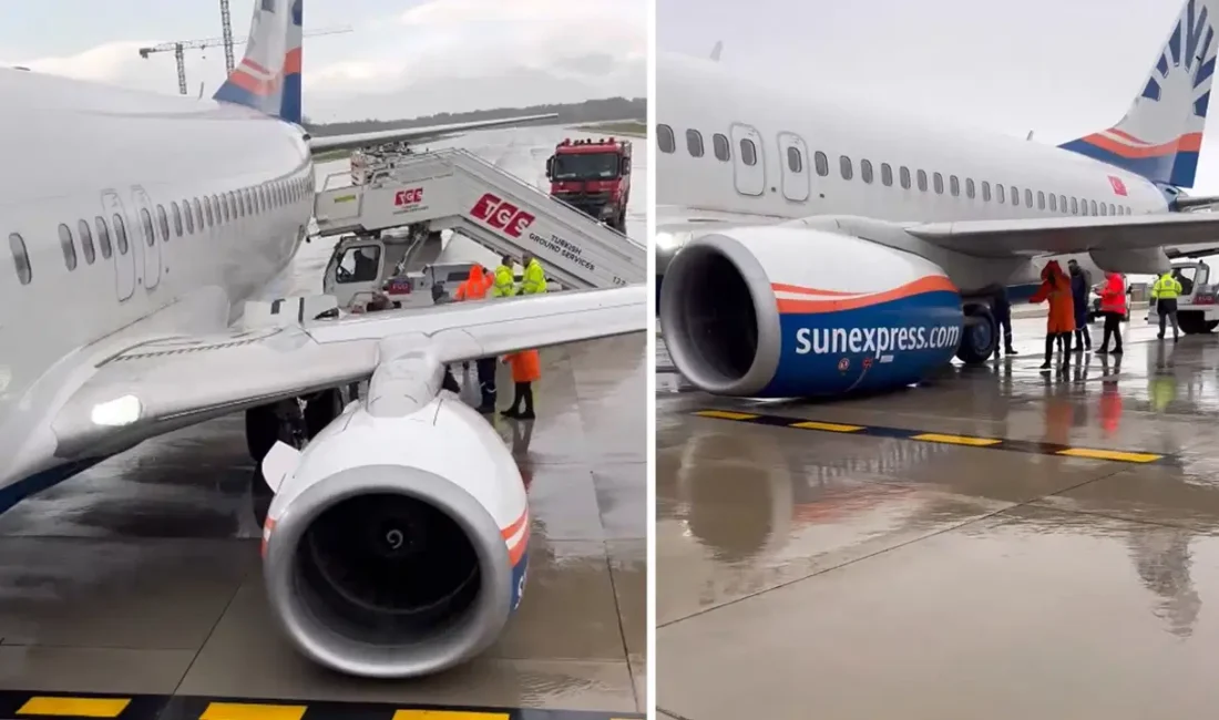 Antalya Havalimanı'nda bugün öğleden sonra gerçekleşen kazada, SunExpress havayollarına ait