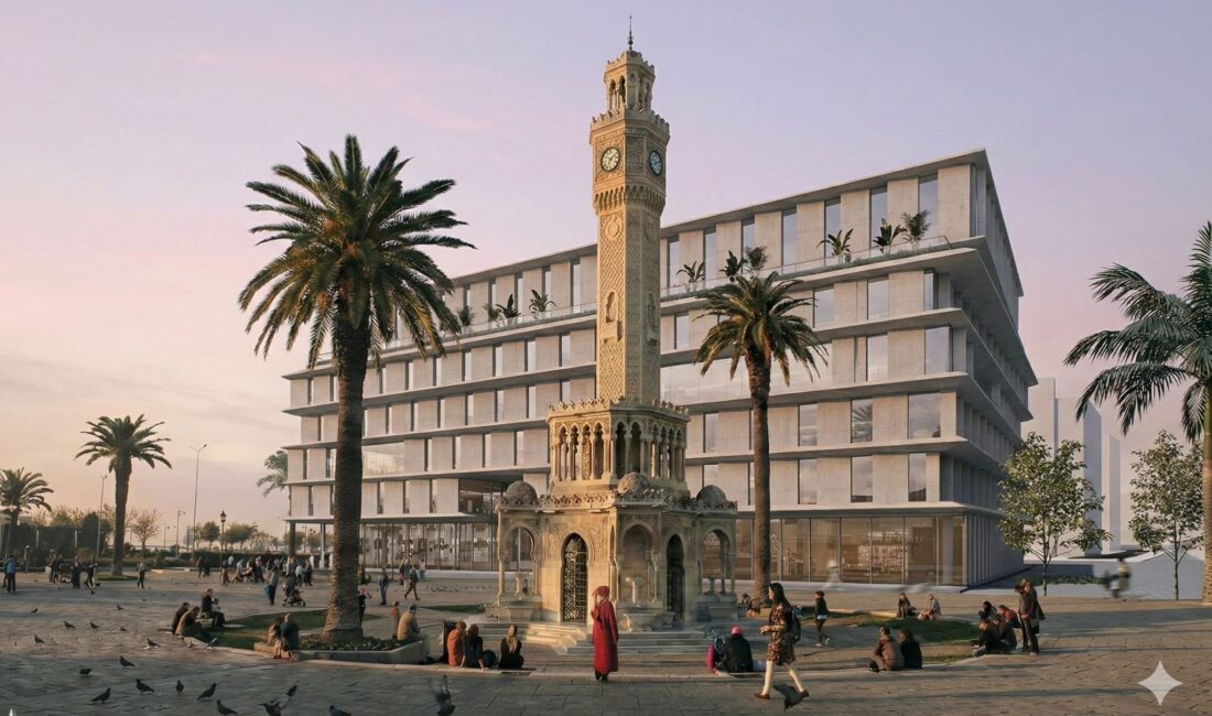 2020 depremi sonrası yıkılan İzmir Büyükşehir Belediyesi ana hizmet binası