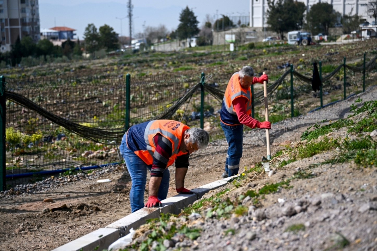 Bornova'da bahar seferberliği: Park ve bahçelerde hummalı çalışma