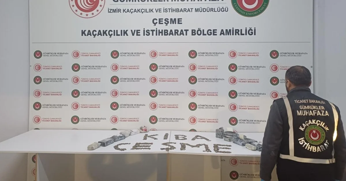 Çeşme Limanı'nda tarihi eser operasyonu: 7 bin 550 sikke ele geçirildi