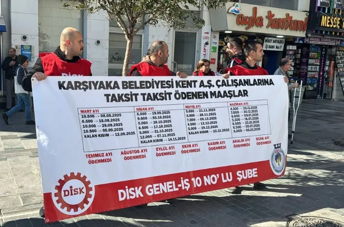 Kent A.Ş işçileri Karşıyaka Meclisi'ni bastı: '540 işçi 8 aydır maaş alamıyor' 1 Kent A.Ş işçileri Karşıyaka Meclisi'ni bastı: '540 işçi 8 aydır maaş alamıyor'