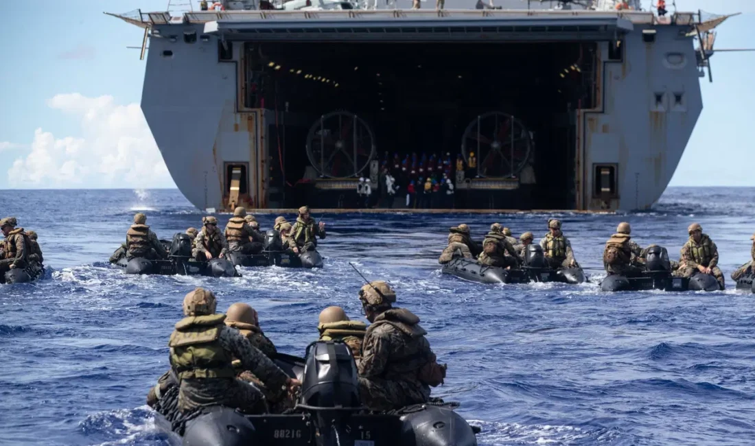 Amfibi harekat yeteneğine sahip 31. MEU birliği yola çıktı. USS
