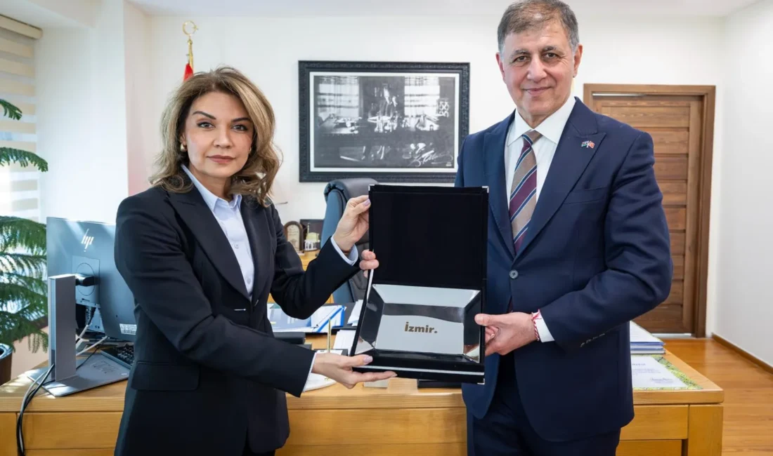 İzmir Büyükşehir Belediye Başkanı Dr. Cemil Tugay, Azerbaycan Başkonsolosu Mustafayeva