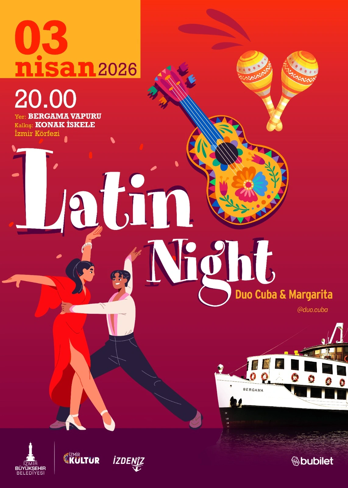 İzmir Körfezi’nde "Latin Ateşi" yükselecek! Bergama Vapuru dans pistine dönüşüyor 1 İzmir Körfezi’nde "Latin Ateşi" yükselecek! Bergama Vapuru dans pistine dönüşüyor