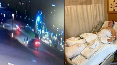 Menemen'de 9 yaşındaki oğluyla yürüyen eski eşini otomobille ezen Hamit