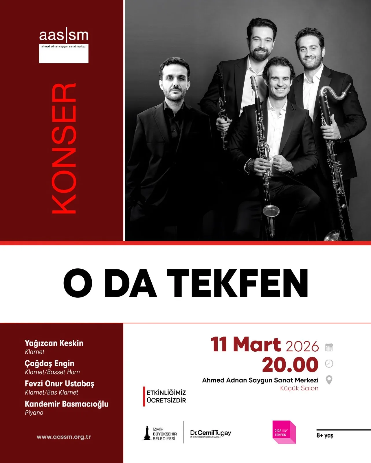 İzmir’de sanat maratonu başlıyor! AASSM’nin mart programı yıldızlar geçidi gibi