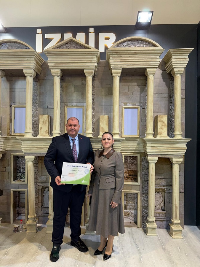 Menderes'in kaliteli turizmine dünyadan onay: Berlin'de 'gümüş gurur'