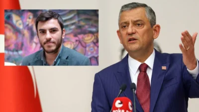 CHP lideri Özgür Özel, gazeteci İsmail Arı’nın aile ziyareti sırasında