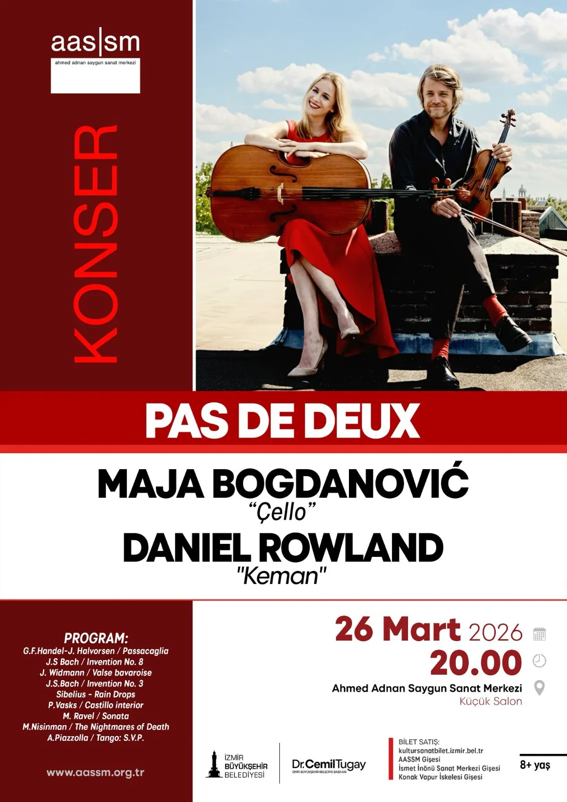 İzmir’de sanat maratonu başlıyor! AASSM’nin mart programı yıldızlar geçidi gibi