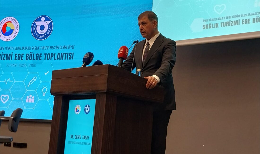 İzmir Büyükşehir Belediye Başkanı Cemil Tugay, katıldığı Sağlık Turizmi Zirvesi'nde