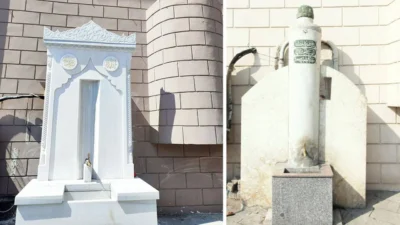 İstanbul'un Beykoz ilçesindeki 1741 yapımı İshak Ağa Çeşmesi, "eski" olduğu