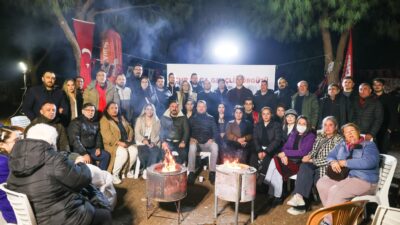 Meslek Fabrikası direnişinin 5.inci gününde nöbeti CHP Buca Örgütü ve