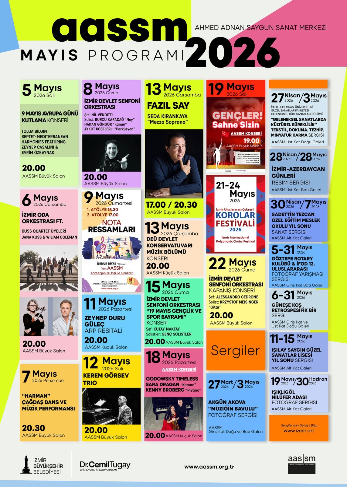 İzmir’de sanat dolu bir Mayıs: Fazıl Say’dan çoksesli korolara dev program!