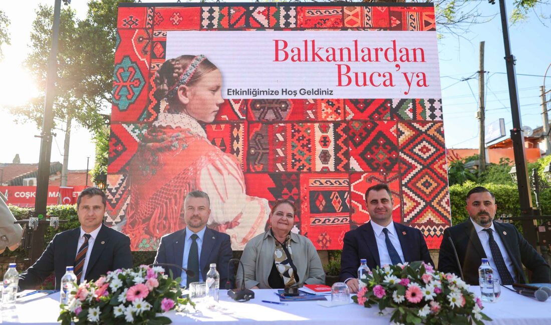 Buca Belediyesi’nin düzenlediği “Balkanlardan Buca’ya” söyleşisi, CHP üst yönetimini ve