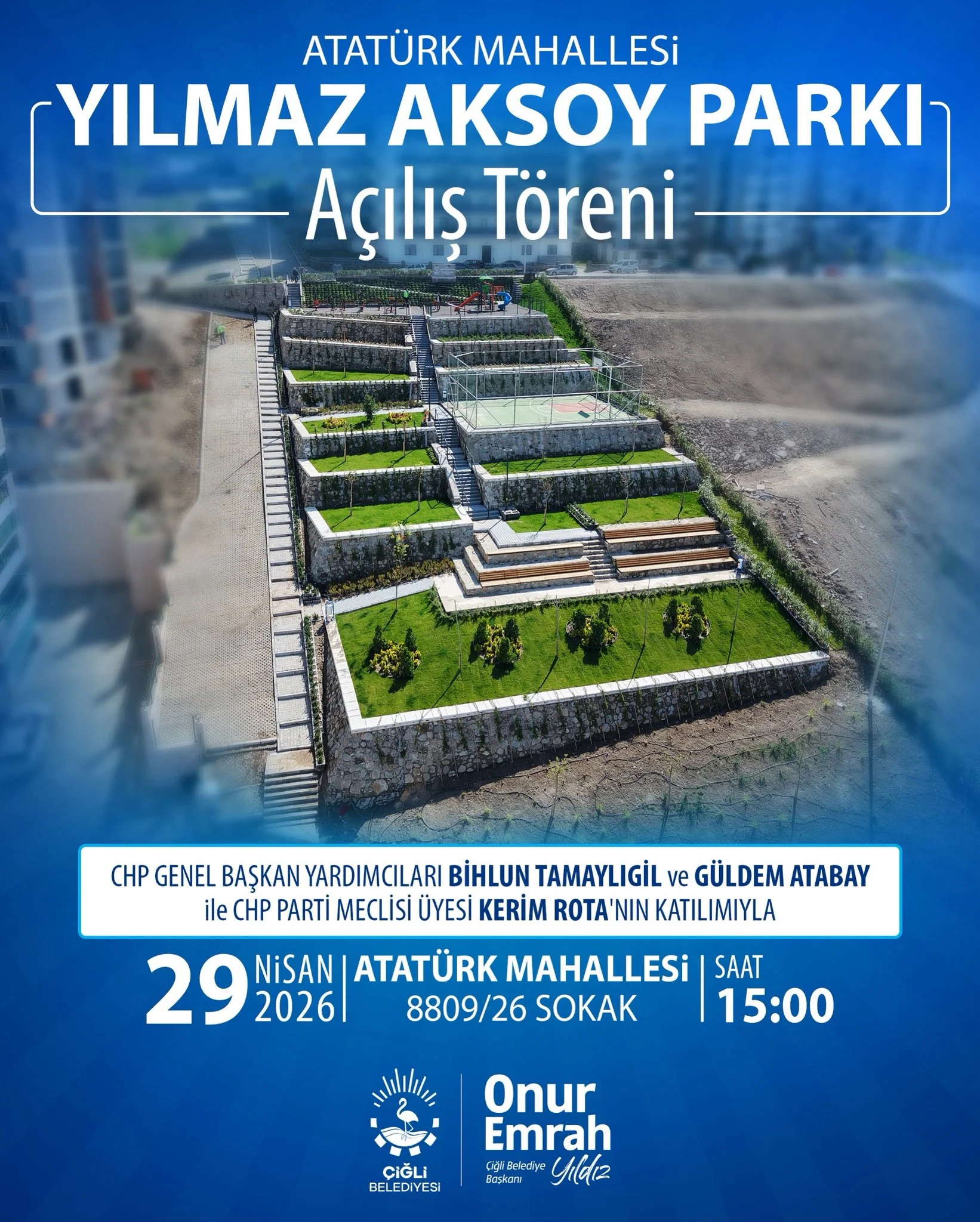 Çiğli’de sosyal yaşam için yeni bir adım: Yılmaz Aksoy Parkı açılıyor