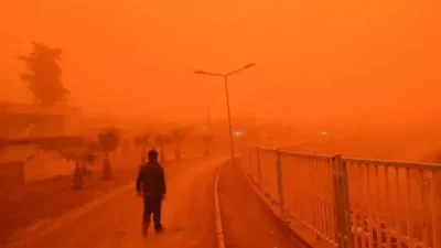 Meteoroloji Genel Müdürlüğü, Kuzey Afrika kaynaklı toz taşınımı nedeniyle İzmir'in