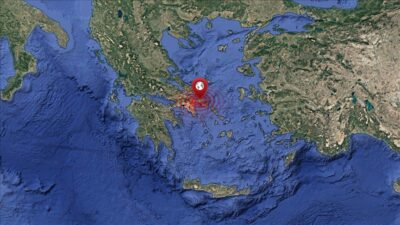 Ege Denizi, bugün sabah saatlerinde meydana gelen 3.8 büyüklüğündeki depremle