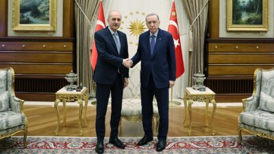 AKP Grup Toplantısı'nın ardından Cumhurbaşkanı Erdoğan, beraberindeki heyetle birlikte Meclis