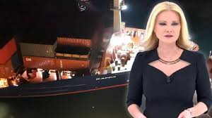 Yeniköy’de dümen arızası yapan dev konteyner gemisi, bir yalıya metreler