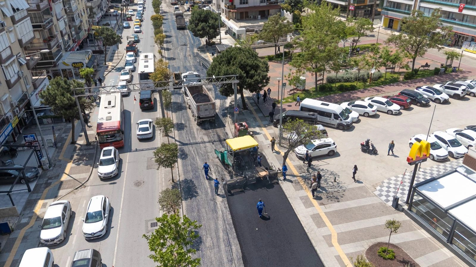 Girne Bulvarı’nda gece gündüz mesai: Yeni yol, yeni konfor!