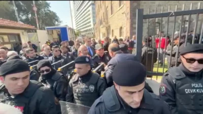 Tarihi Meslek Fabrikası binasında fiili tahliye ve boşaltma işlemine resmen