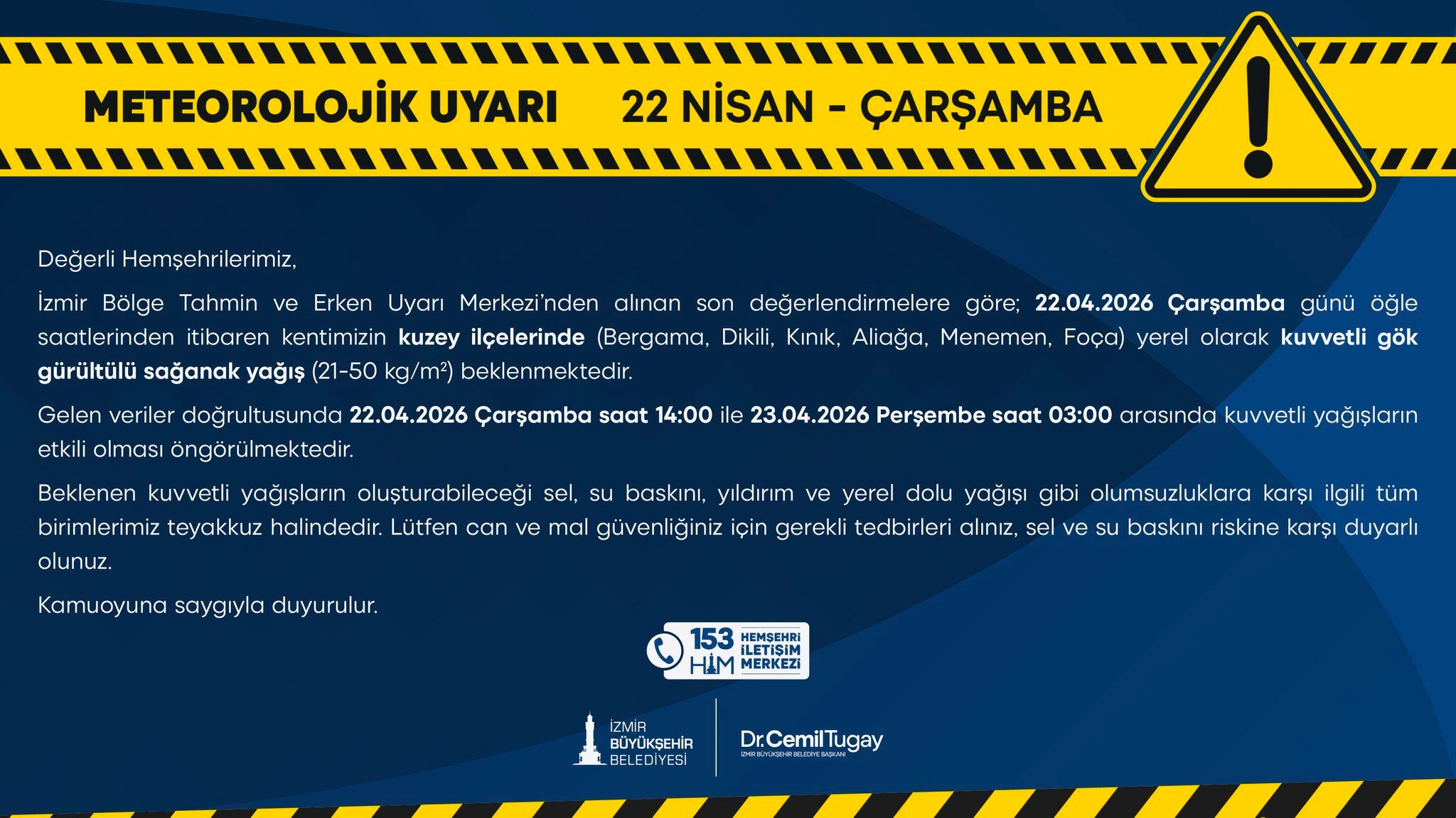 İzmirliler dikkat! 6 ilçeye fırtına ve sağanak geliyor!