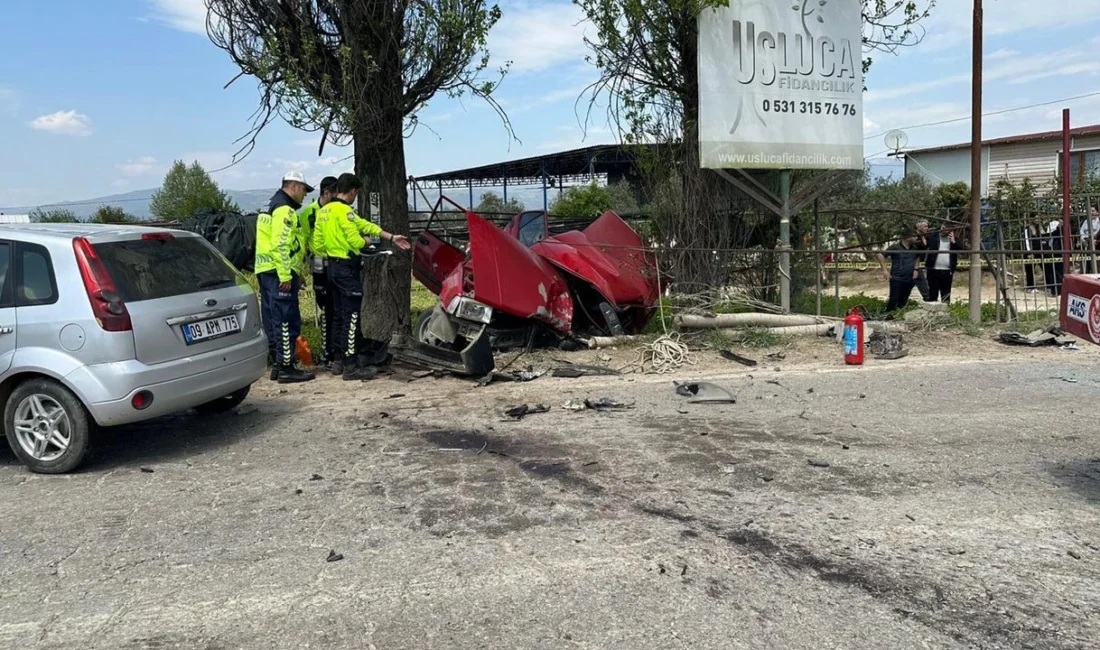 Kontrolden çıkan otomobil karşı şeride geçerek iki araca çarptı. Bir
