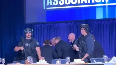 ABD Başkanı Donald Trump, Washington'daki Hilton Otel'de düzenlenen geleneksel Beyaz