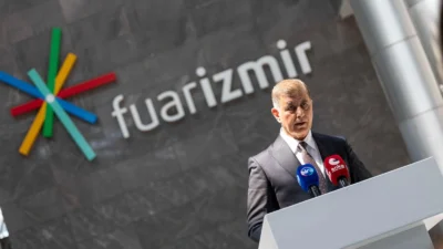 İzmir Büyükşehir Belediye Başkanı Dr. Cemil Tugay, Olivtech Fuarı'nın açılışında