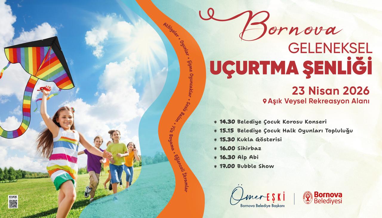 Bornova’da gökyüzü uçurtmalarla şenlenecek