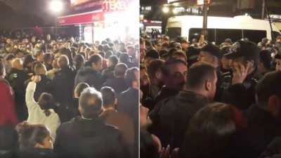 Ümit Erkol’un tutuklanmasını protesto eden CHP’liler, Adalet Bakanlığı’na yürümek isterken