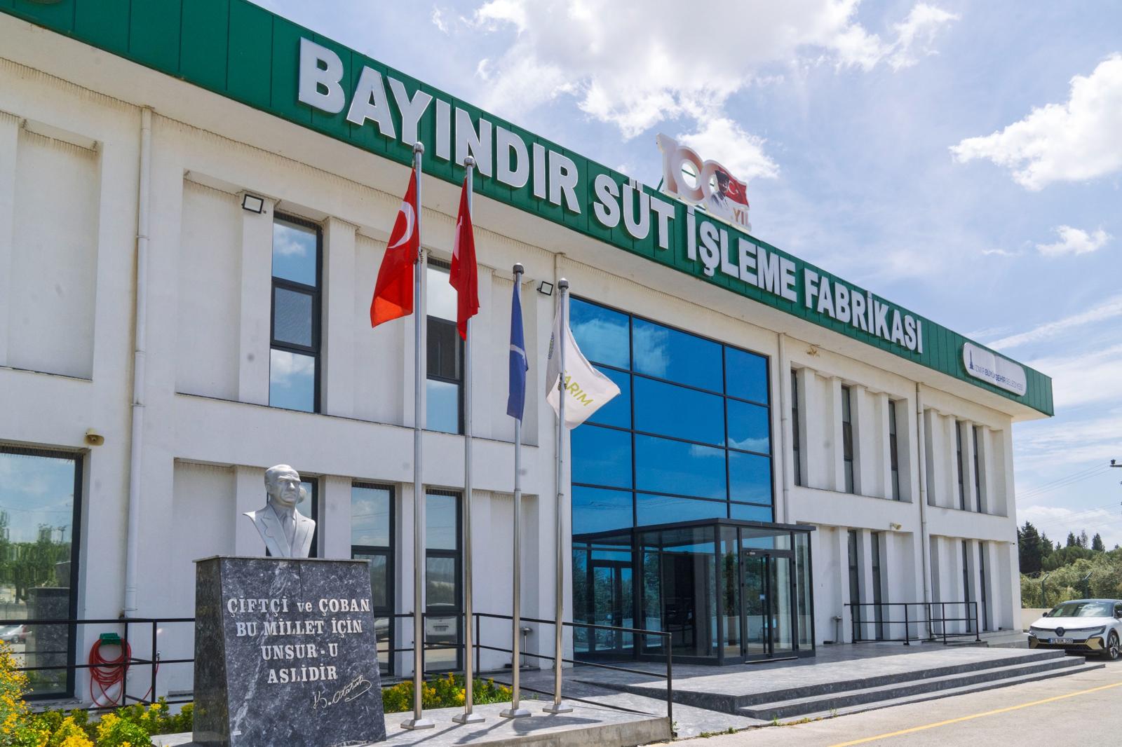 İzmir Büyükşehir Belediyesi çatısı altındaki 100’üncü Yıl Bayındır Süt İşleme
