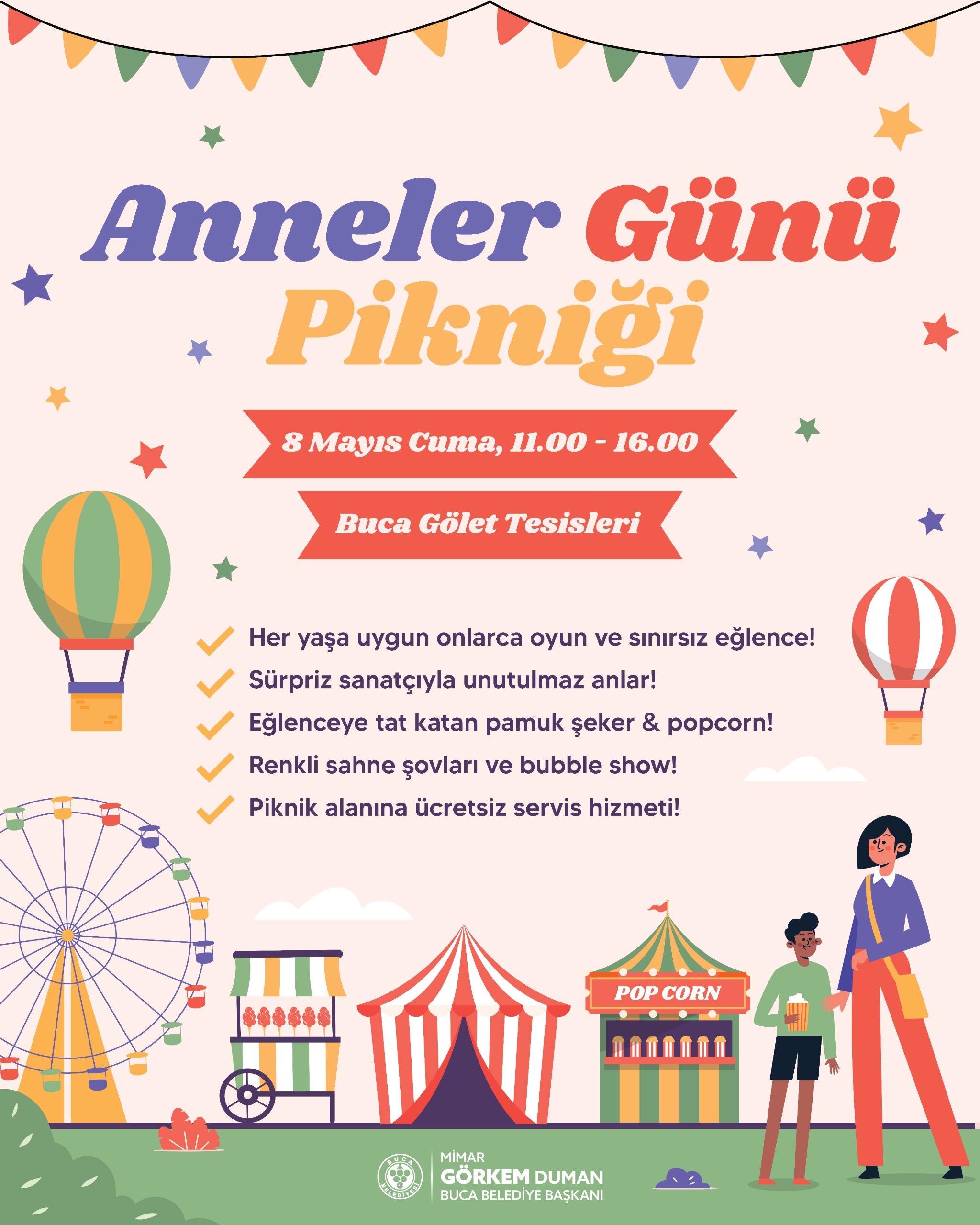 Buca’da Anneler Günü şöleni: Gölet’te piknik ve el emeği kermesi!