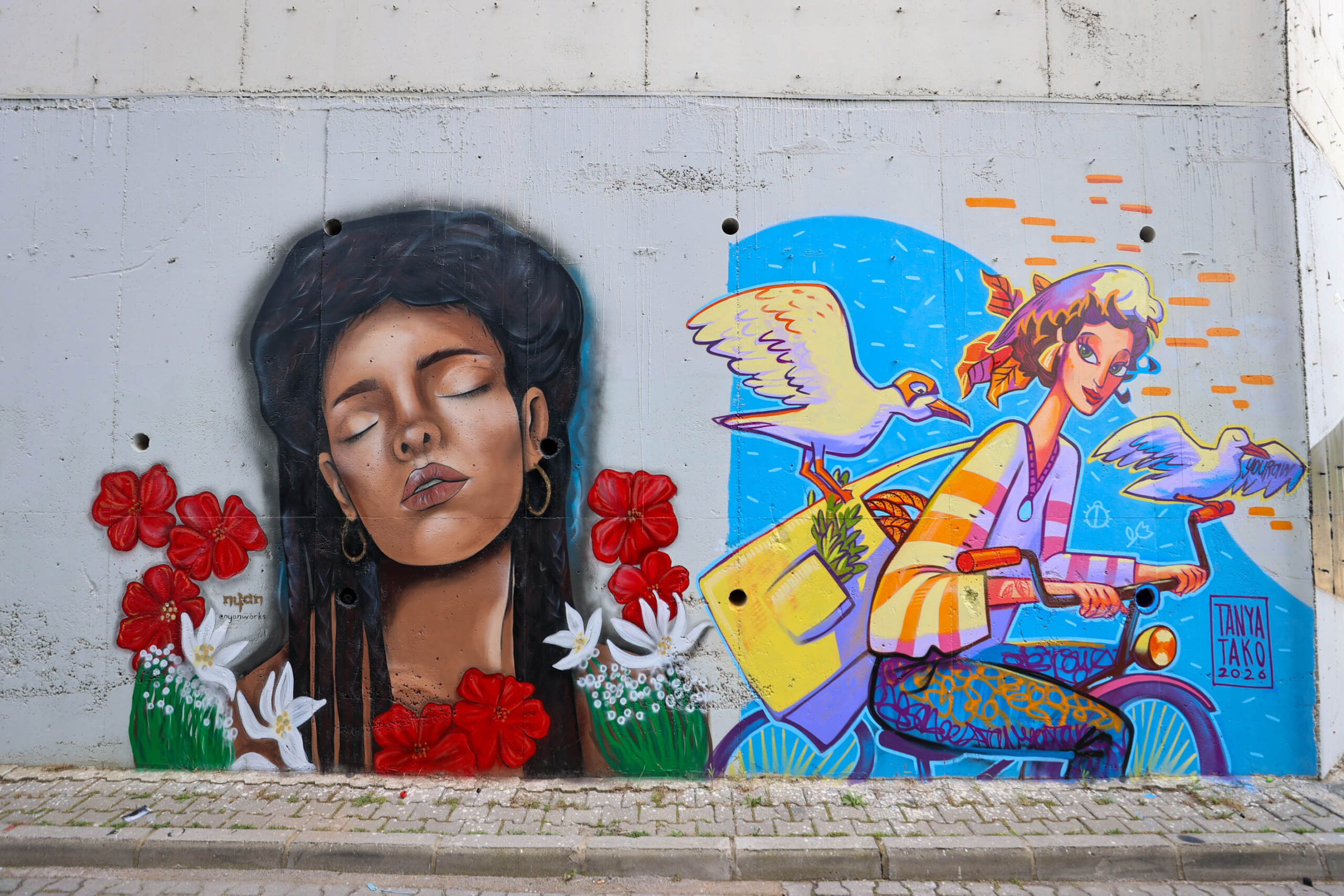 Buca’nın duvarları tuvale dönüştü: 2. Grafiti Şenliği renkli görüntülere sahne oldu