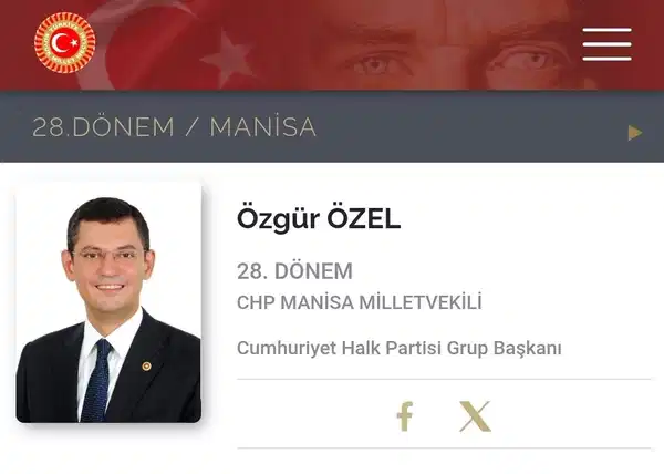 TBMM sitesinde ünvanlar değişti: Özel'in 'genel başkanlık' sıfatı değiştirildi