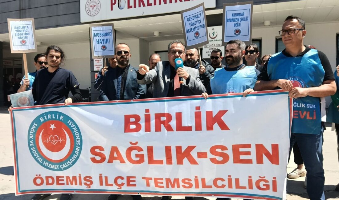 Birlik Sağlık-Sen Genel Başkanı Ahmet Doğruyol, İzmir Beydağ Devlet Hastanesi’nde