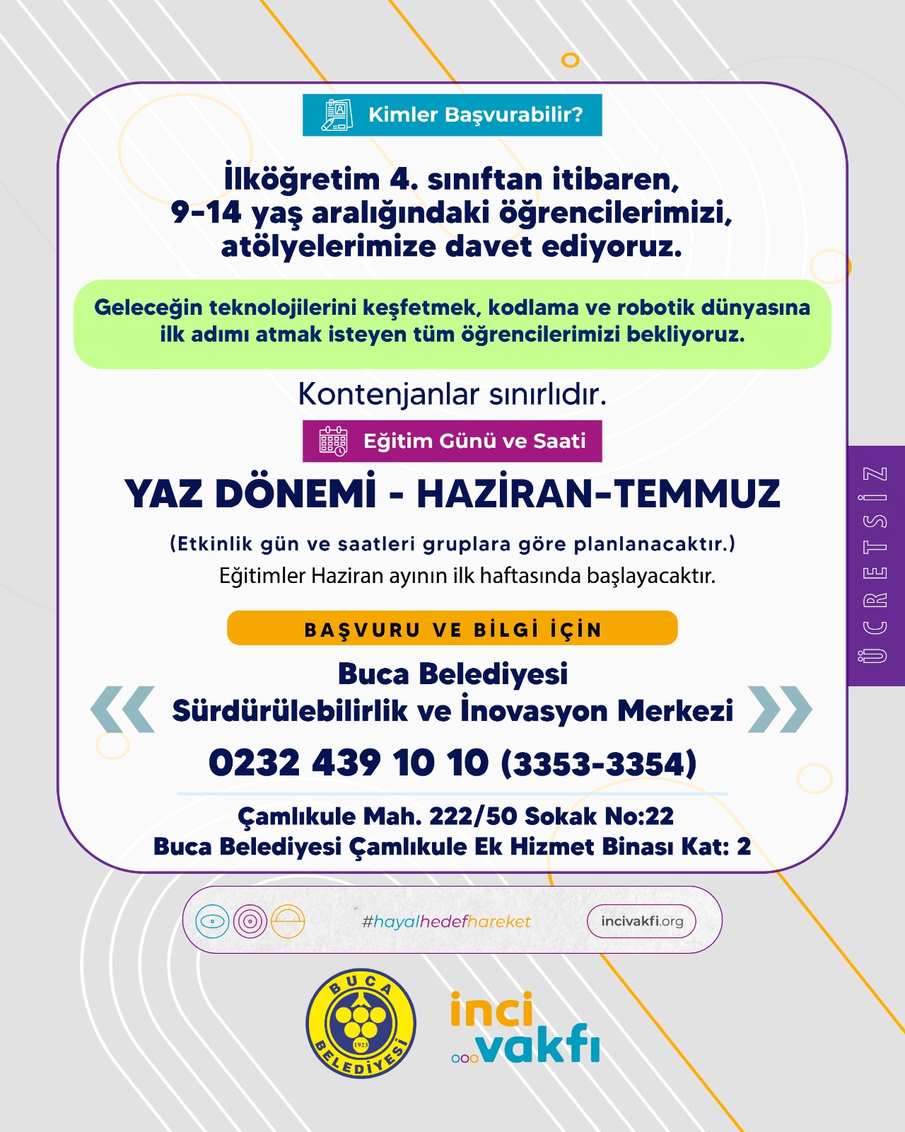 Buca’da çocuklar geleceği kodluyor: Robotik kodlama atölyelerinde yeni dönem başlıyor!