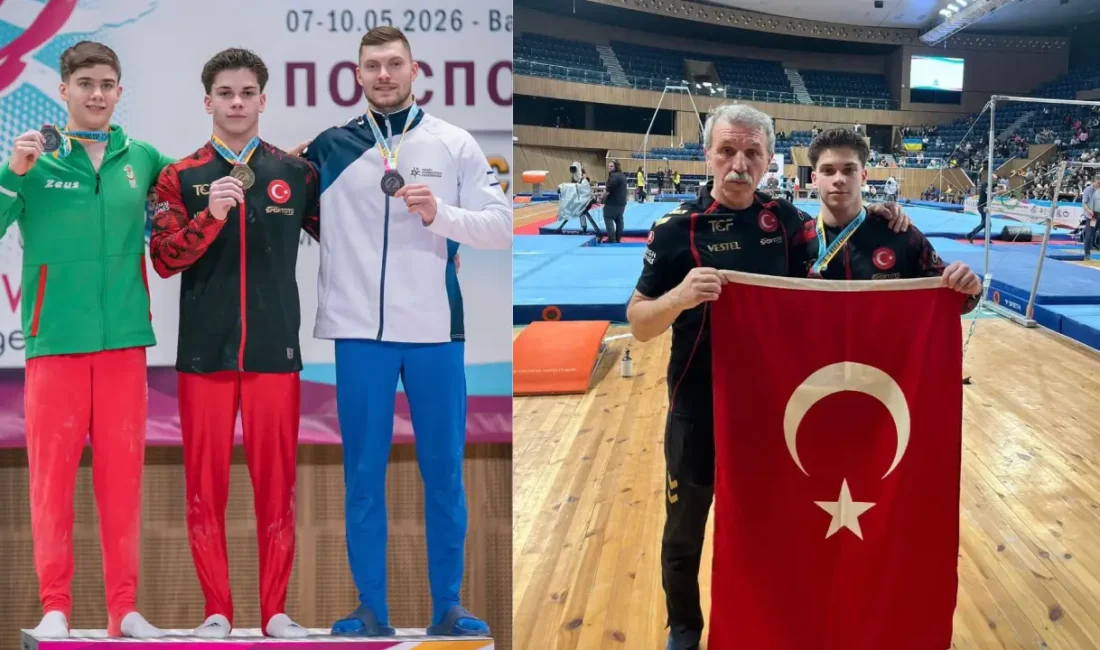 İzmir Büyükşehir Belediyesi Spor Kulübü’nün milli jimnastikçisi Altan Doğan, Bulgaristan’da
