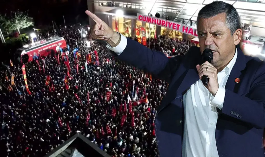 "Mutlak butlan" kararına karşı Genel Merkez önünde seslenen Özgür Özel,