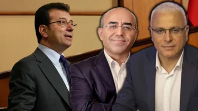 İBB davası kapsamında tutuklu bulunan Ekrem İmamoğlu, gazeteci Merdan Yanardağ,