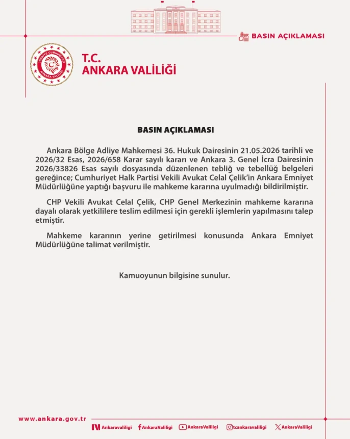CHP Genel Merkezi için emniyete talimat: Kılıçdaroğlu istedi, valilik harekete geçti 1 CHP Genel Merkezi için emniyete talimat: Kılıçdaroğlu istedi, valilik harekete geçti