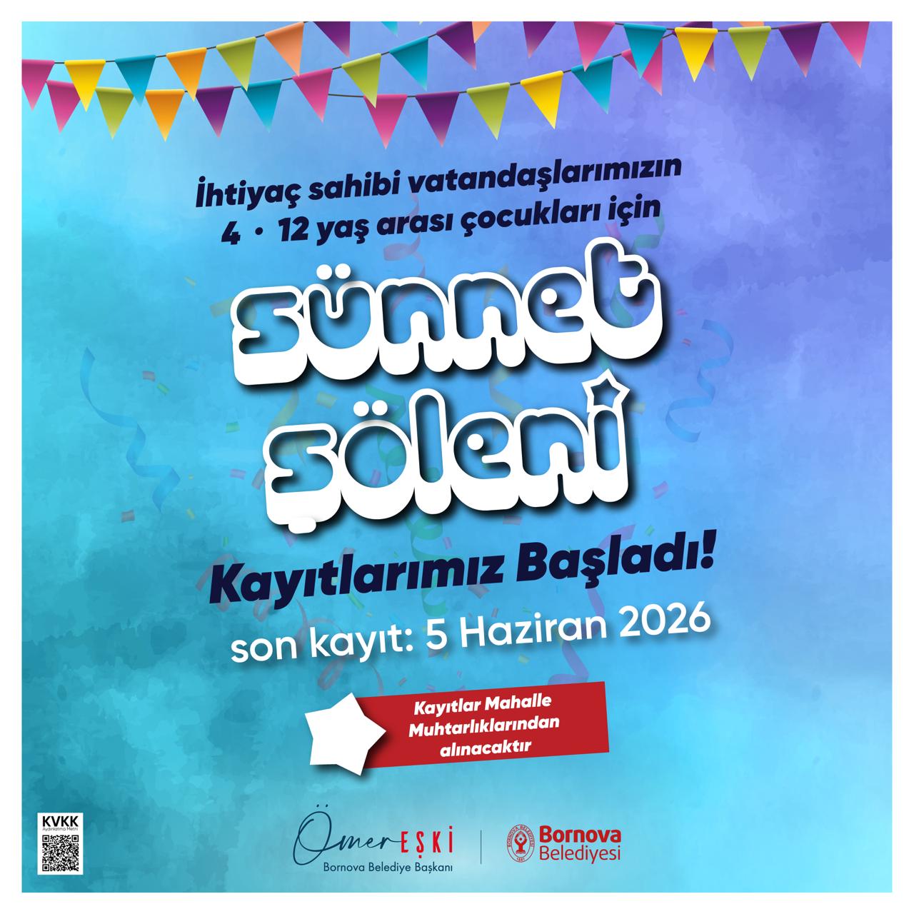 Bornova’da kocaman gülümsemeler: Sünnet şöleni için kayıtlar başladı!