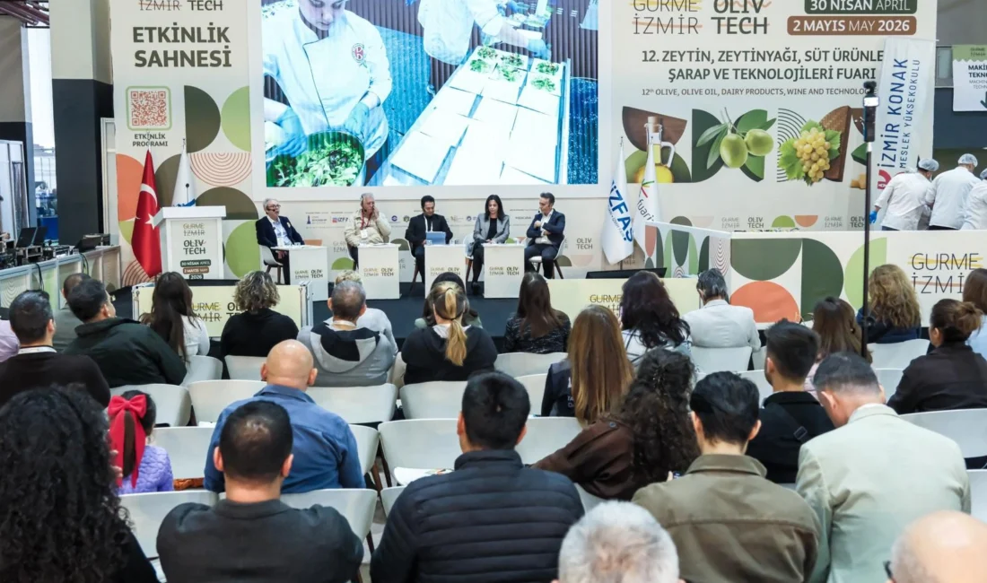 İzmir’de düzenlenen Gurme İzmir Olivtech Fuarı’na katılan bilim insanları, gıda